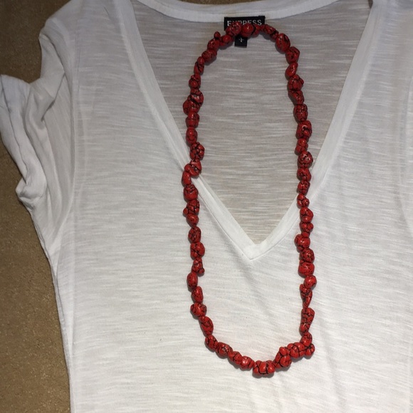 Faux Red turquoise nuggets wax treated magnesite - Picture 5 of 8